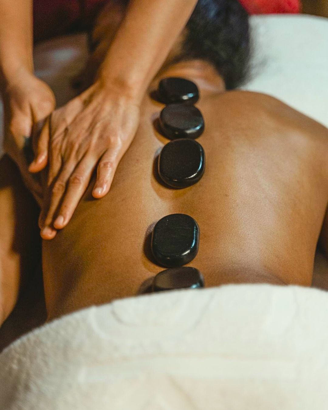 OPTION : Massage Pierres chaudes image